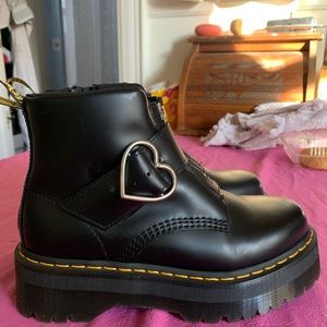 Dr. Marten x Lazy Oaf Heart buckle boots!